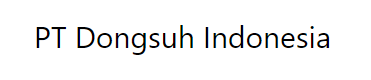 PT Dongsuh Indonesia